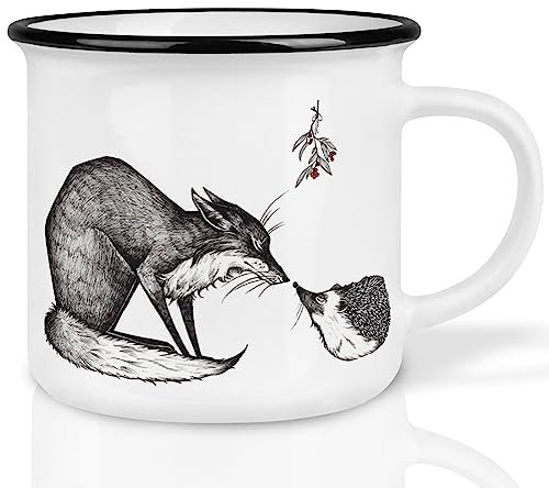 Ligarti® Keramiktasse [Design by H. Ligeti] Design Mug & handveredelter Becher I Spülmaschinengeeignete Tasse,Kaffeetasse, Teetasse, Cup