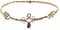 Lurrose Makeup Headband Iron Circlet Gold Hair Hoop with Jewels Mental Hair Clasp Cosplay Hair Band for Girls Women Kids