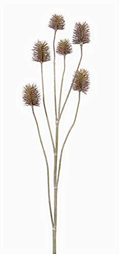 creativ home Kunstpflanze KARDENDISTELZWEIG, Distel, Silberdistel 77 cm. Lavendel, weiß eingefärbt. 2017807-82