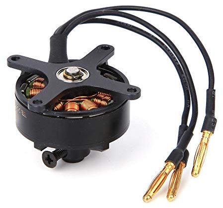 Bürstenloser Motor, 2206 Metallschwarz 1450KV 20A Adapter ESC RC Bürstenloser Motor für Radiolink A560 Starrflügelersatz(Schwarz)