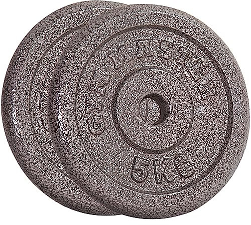 GYM MASTER Pair of Standard 1 Weight Plates in Cast Iron - 5kg