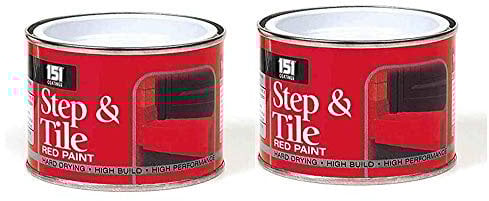 SDMAX 151 Coatings 2 X Step & Tile Red Paint Gloss - 180ml, Wood, Metal Concrete Top Coat, Versatile Surface Compatibility, Indoor Outdoor, Tough And Durable Formula
