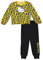 Hello Kitty Girls Jogger Set 2 Piece Fleece Crew Neck Sweatshirt and Jogger Sweatpants (Leopard, 4T)