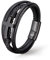 UNIQAL | Kreuz Leder Armband HEAVEN Cross Bracelet | Geschenk Box | Magnetverschluss (Schwarz, 19)
