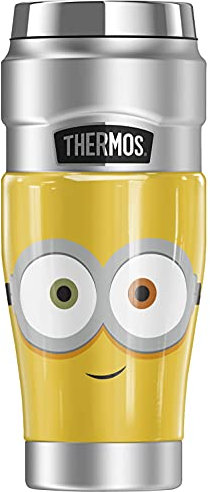 Minions Bob Face THERMOS STAINLESS KING Stainless Steel Travel Tumbler, Vacuum insulated & Double Wall, 16oz