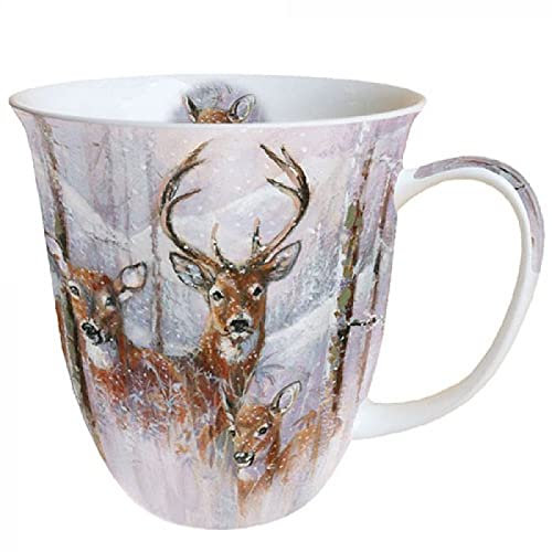 Ambiente Weihnachtshirsch Becher 0,4 L Wildnis Hirsch