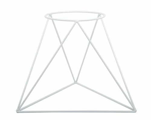 HowHomely Blumenständer Metall | Weiß Pflanzenständer 40 cm Hoch für Töpfe mit 24 cm Ø | Solider und Minimalistischer Blumentopfhalter für die Innendekoration