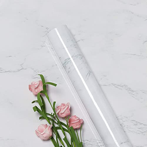 Marmor Optik Wand Papier Granit-Tapete Wasserdicht Abziehen und Aufkleben 40CM*5M für Theken Schränke Badezimmer Zuhause