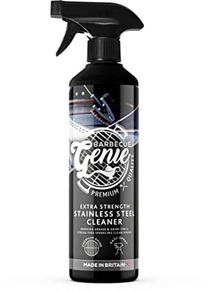 McKLords BBQ Genie Stainless Steel Cleaner - Barbecue Grill Degreaser- 500ml | Removes Grease, Grime and Water Spots | Leaves a Streak-Free Finish, Clear