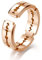 Hoisy Bague Infini Femme, Bague Femme en Or Rose Lame De Rasoir Or Rose Taille 54