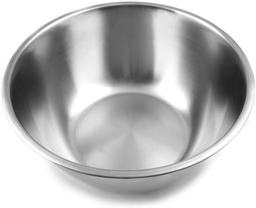 Nobel Stainless Steel Mixing Bowls, Nesting Bowls for Meal Preparation Kitchen Baking, Heavy Duty & Dishwasher Safe, Space-Saving Storage Bowl (22 cm Diameter- 2.3 Litre)