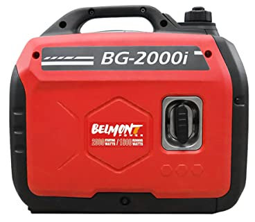 BELMONT Power Generator BG2000i | max. 2kW | Benzin | inkl. Inverter und Notstromfunktion | Silent 62dB | rot
