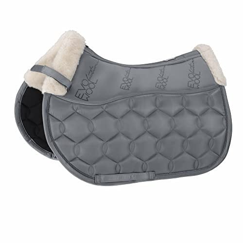 Eskadron Glossy Evo-Wool Schabracke Basic in Ashblue, Größe:Dressur, Farben:Ashblue