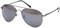 styleBREAKER Unisex Pilotenbrille Sonnenbrille Polycarbonat Gläser, Metall Vollrand Gestell mit Federscharnier 09020037, Farbe:Gestell Anthrazit/Glas Grau getönt