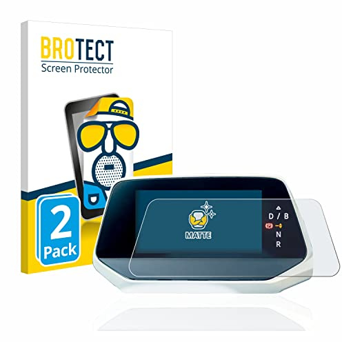 BROTECT Entspiegelungs-Schutzfolie für Volkswagen ID.5 Digitalcockpit (2 Stück) Matte Displayschutz-Folie, Anti-Reflex, Anti-Fingerprint