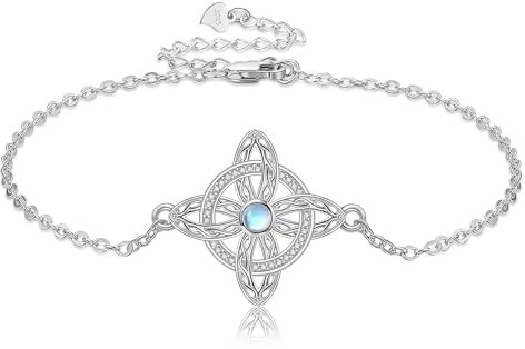 VENACOLY Keltische Armband 925 Sterling Silver Hexen Armbänder Keltischer Schmuck Geschenk Für Damen