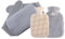 Hot Water Bottle Belt with Hot Water Bottle 3 Piece Set Soft Plush Water Bag to Relieve Back Pain Stomach Pain Period Pain