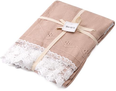 Booulfi Babydecke Junge Mädchen Kleinkind Kleinkind weich Swaddle Empfangen Stricken Baumwolldecke Neugeborenes Geschenk Erste Ausrüstung