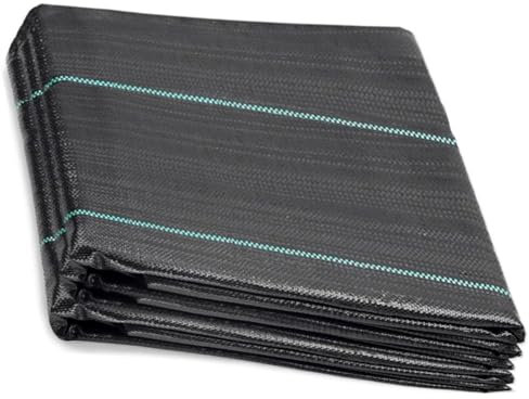 Aoriyar Membrana per il controllo delle erbacce, 2 m x 10 m, resistente, traspirante, tessuto per il controllo delle erbacce, per giardino, copertura del terreno, letto rialzato, sottocoperta e