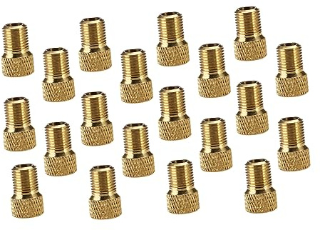 Happyyami 20pcs Bicycle Pump Adapter Tire Adapter Construction Easy to Install for Car Foot Pump Compressor