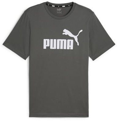 PUMA Herren Essentials Logo T-Shirt MMineral Gray