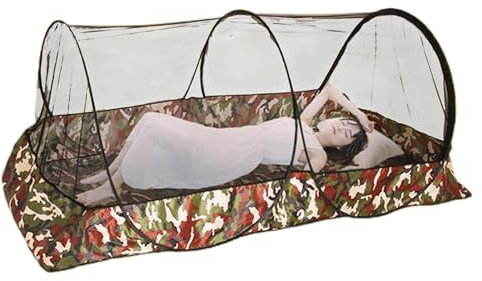 Tente De Bivouac | Tente De Camping Bivouac | Filet De Protection Anti Moustique Lit | Filet Anti Moustique Lit | Moustiquaire avec Fermeture Éclair pour Tente Universelle D'extérieur
