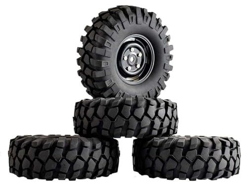 KEEDA RC Gummi Reifen 1,9 Zoll Kunststoff Räder Felgen für 1/10 RC Rock Crawler Auto SCX10 D90 CC01 TF2 TRX4 Teile (108mm)
