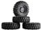 KEEDA RC Gummi Reifen 1,9 Zoll Kunststoff Räder Felgen für 1/10 RC Rock Crawler Auto SCX10 D90 CC01 TF2 TRX4 Teile (108mm)