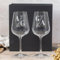 Wanapix | Pack 2 Verres à Vin Personnalisés | Boîte Cadeau Incluse | Verre à Vin en cristal gravés | Pack de Verres Vin en cristal Bohème personnalisables | Initiales