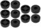YINETTECH 10 Pièces Tapis de Sol Audio Caisson de Basses Pieds en Caoutchouc Haut-parleurs Ronds Pieds en Caoutchouc Antidérapants pour Haut-parleurs Meubles Appareils Ménagers Pad 45x15mm