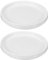 M METERXITY Lot de 2 Soucoupe en Céramique, 5,4 Pouces Od Soucoupes Rondes pour Pots de Fleurs d'Intérieur/Extérieur, Plateau de Drainage en Céramique [Blanc]