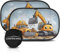 Parasol Coche con protección UV certificada Óptima Oscuridad - Autoadhesivo, para Proteger del Sol a bebés y Mascotas, 2 parasoles para bebé de 51x31 cm, Diseño Construcción