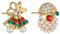 Weihnachtsohrringe Silber 925, Ohrringe Weihnachten, Cute Damen Ohrringe Weihnachten, Windspiel mit Schleife Ohrringe, Kreativ Weihnachten Schmuck Geschenk Party, Christmas für Frauen Geschenke