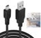 2m USB A Male to Mini Male Transfer Charger Cable,Type A to Mini Data Charging Line Data Syn Compatible with PS3 Controller Dash Cam Dvr GPS Garmin Sat Nav In Car for Nikon Canon Camera Black