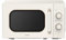 Comfee 20L Solo 700W Cream Compact Microwave Oven – 5 Power Levels, Defrost Function, Manual Control with Timer, Ideal for Small Home & Kitchen, CMO-M202NC(CM)