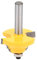 Bitto Rotondo Router, Pezzi Router Round Gambo Doppio Romano Romano Bit Fresatura a Legna 8 Mm (8*38.1MM)