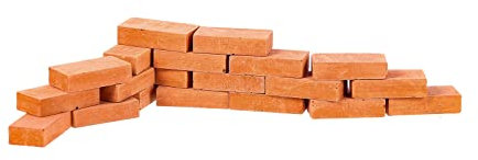 Gatuida 20 Pcs Miniature Brick Model for DIY Micro Landscape for Fairy Garden Creative Building and Scenery Design Rectangle Shape Simulation Bricks