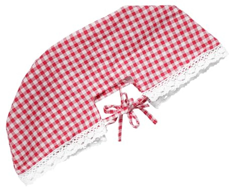 OFFSCH Waschbare Stoffeinlage für Rattan Drahtkörbe Wiederverwendbarer Stabiler Korb-Einsatz mit Rotkariertem Muster Dekorative Boho-bauernhaus-Optik für Picknickkörbe