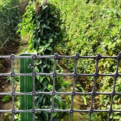 Schwarzes Drahtgeflecht, Rolle, Gartenzaun, Pflanzen, Gemüse, Blumen, Kunststoff, Hardware, Tuch, Sicherheitsbauzaun(1.2x10m(4x32.8ft))