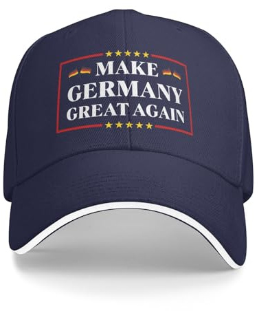 peiyeety „Make Germany Great Again-Baseballkappe, Trucker-Cap, Marineblau