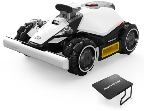 MAMMOTION LUBA mini 2 AWD 1000 Robot Tagliaerba con Garage mini | Visione AI Tri-Camera e Posizionamento NetRTK, Mappatura Automatica, DropMow, Pendenza 80%, per 1000m²