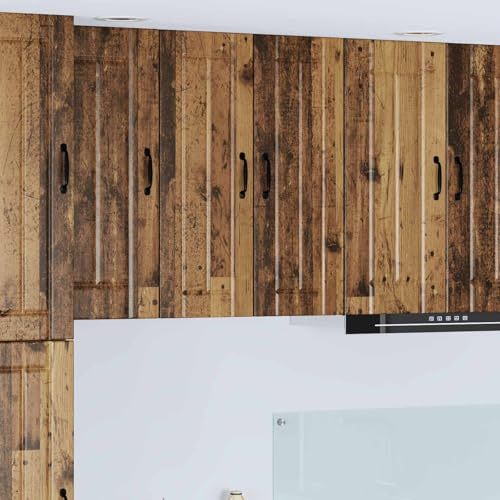 Mazoravella Geschirrspülerfront Lucca Altholz Holzwerkstoff 30 x 31 x 80 cm Geschirrspüler Küchen-Wandschrank Innenbereich langlebig robust Stauraum modern