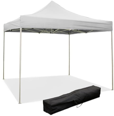 Evergreen Pavillon faltbar 3 x 3 m faltbar Tuch weiß aus PVC 100% wasserdicht 9006