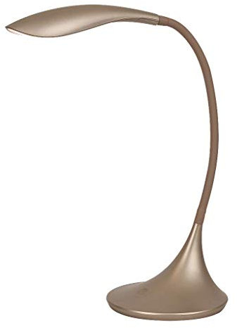 Rabalux 4167 LED Tischleuchte Dominic aus Kunststoff champagne B:32cm H:52cm mit 3-stufigem Schalter (touch)