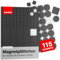 GAUDER Magnetplättchen selbstklebend | Selbstklebende Magnete | Klebemagnete für Fotos & mehr | Magnete zum Aufkleben