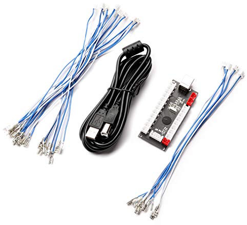 BEYEE Zero Delay Arcade USB Encoder PC to Joystick For MAME & Raspberry Pi Retropie Projects (2Pin+4.8mm)