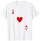 Kartenspiel Poker Karte Herz As Karneval Fasching T-Shirt