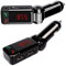 LondonExpress Bluetooth FM Transmitter Handsfree Call Car Kit Radio Audio Adapter MP3 Player with Dual USB Ports 5V/2.1A LED Display Car Charger Compatible with iPhone iPad Samsung