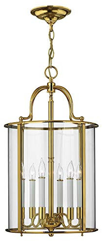 Licht-Erlebnisse Elegante Pendelleuchte AVELINE Echt-Messing Glas Jugendstil verstellbar bis 3,8m Wohnzimmer Esstisch Hängelampe