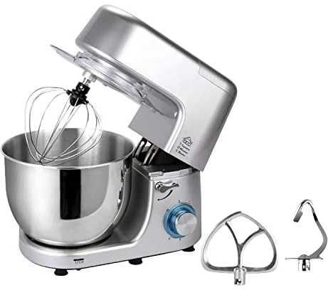 MiTA - IMPASTATRICE PLANETARIA 8 LITRI, motore potente da 1400W, 6 velocità, ciotola da 8L in acciaio inox
